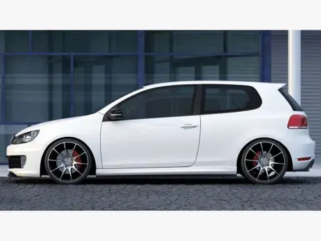 Holiday Sale Maxton Design Gloss Black Side Skirts Diffusers VW Golf Vi GTI 35Th / R20