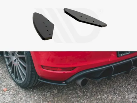 Maxton Design Black Racing Durability Rear Side Splitters VW Golf GTI Mk6 (2008-2012) Order Now