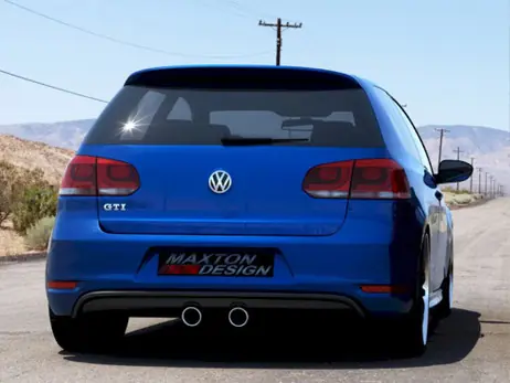 Maxton Design Gloss Black Rear Valance VW Golf V R32 Look For VW Golf Vi GTI (2008-2012) Fresh Stock