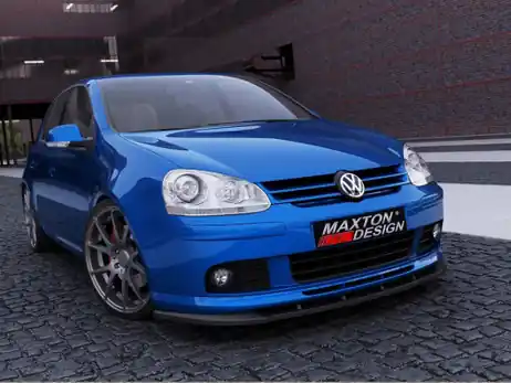 Maxton Design Gloss Black Front Splitter VW Golf Mk5 (Fit Only With Votex Front Lip) Bargain