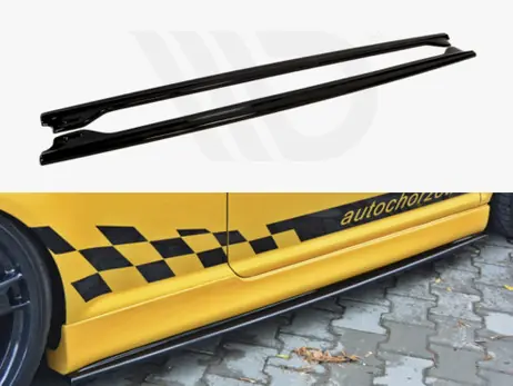 Free Shipping Maxton Design Gloss Black Side Skirts Diffusers VW Golf 4 R32