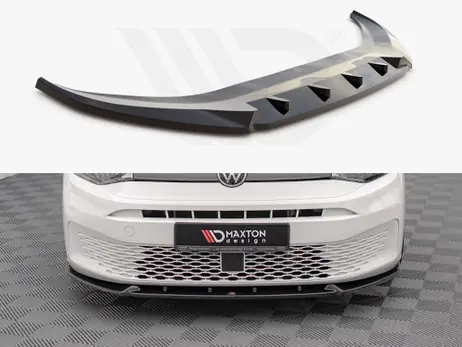 Must Have Maxton Design Gloss Black Front Splitter V.2 VW Caddy Mk5 (2020-)