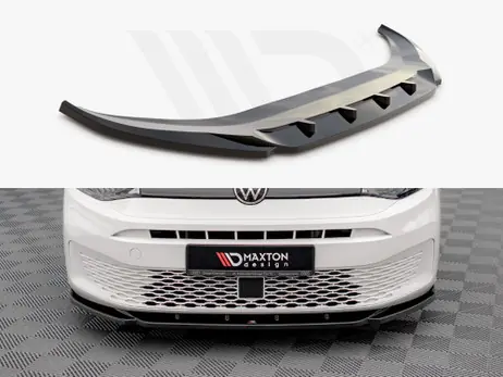 Special Offer Maxton Design Gloss Black Front Splitter V.1 VW Caddy Mk5 (2020-)