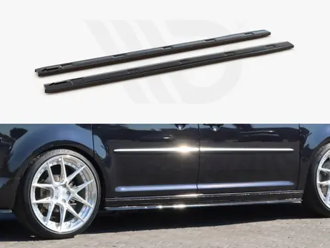 Maxton Design Gloss Black Side Skirts Diffusers Volkswagen Caddy Mk4 (2015-2020) Professional Grade