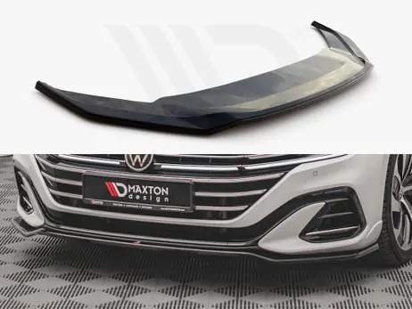 Trusted Brand Maxton Design Gloss Black Front Splitter V.3 VW Arteon R-Line Facelift (2020-)