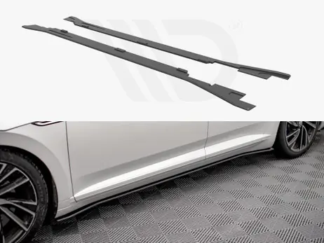 Buy Direct Maxton Design Black Street Pro Side Skirts Diffusers VW Arteon R (2020-)