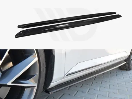 Maxton Design Gloss Black Side Skirts Diffusers Skoda Superb Iii Free Returns