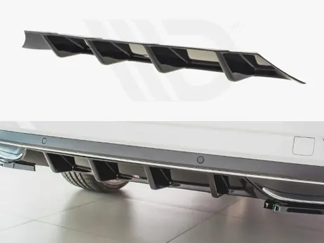 Maxton Design Gloss Black Rear Valance Skoda Superb Mk3 Fl (2019-) Sale
