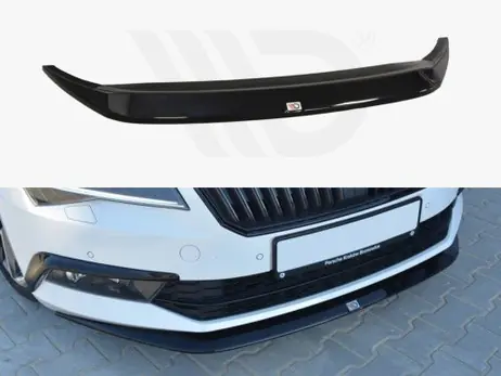 Maxton Design Gloss Black Front Splitter V.1 Skoda Superb Iii Order Now
