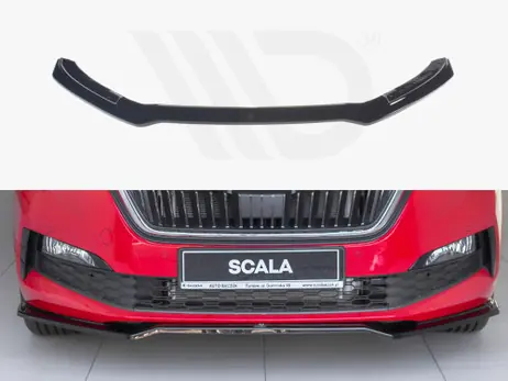 Limited Time Maxton Design Gloss Black Front Splitter V.2 Skoda Scala (2019-Up)