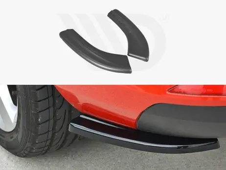 Genuine Maxton Design Gloss Black Rear Side Diffusers Skoda Rapid Spaceback