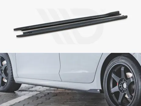 Maxton Design Gloss Black Side Skirts Diffusers V3 Skoda Octavia Rs Mk4 (2020-) Mega Sale