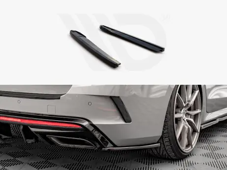 Maxton Design Gloss Black Rear Side Splitters V.4 Skoda Octavia Rs Mk4 (2020-) Crafted