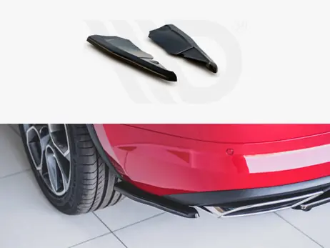 Limited Edition Maxton Design Gloss Black Rear Side Diffusers Skoda Kodiaq VRS (2019-)