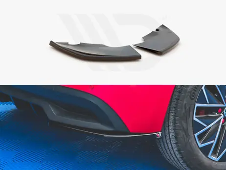 Last Chance Maxton Design Gloss Black Rear Side Splitters Skoda Kamiq (2019-)