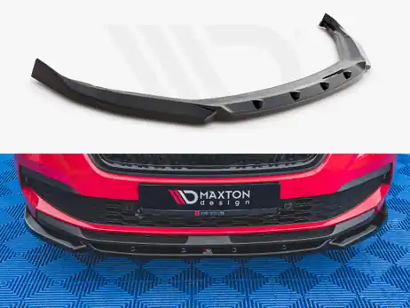 Maxton Design Gloss Black Front Splitter V1 Skoda Kamiq (2019-) Weekend Sale