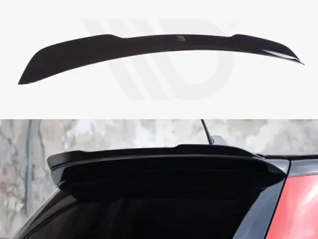 Luxury Maxton Design Gloss Black Spoiler Extension Skoda Fabia Mk2 Rs (2010-2014)