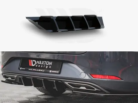 Maxton Design Gloss Black Rear Valance Seat Leon Fr St Mk4 (2020-) New Arrival