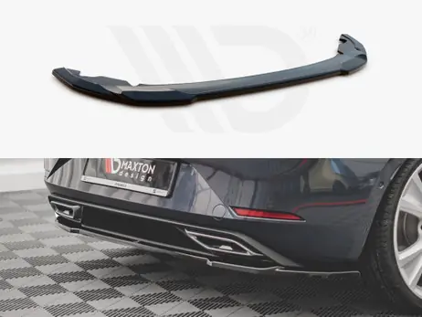 Viral Maxton Design Gloss Black Central Rear Splitter Seat Leon Fr Hatchback Mk4 (2020-)