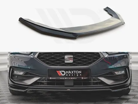 Mega Sale Maxton Design Gloss Black Front Splitter V4 Seat Leon Fr Mk4 (2020-)