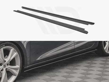 Factory Price Maxton Design Black Street Pro Side Skirts Diffusers Seat Leon Fr Mk4 (2020-)