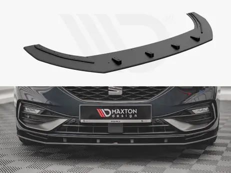 Maxton Design Black Street Pro Front Splitter Seat Leon Fr Mk4 (2020-) Modern