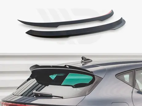 Maxton Design Gloss Black Spoiler Cap Seat Leon Fr Hatchback Mk4 (2020-) Warranty Included