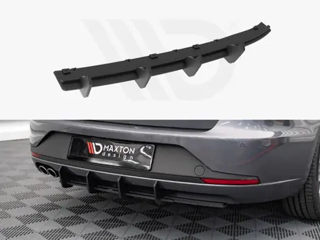 Maxton Design Black Street Pro Rear Diffuser Seat Leon Fr Mk3 (2012-2016) One Day Deal