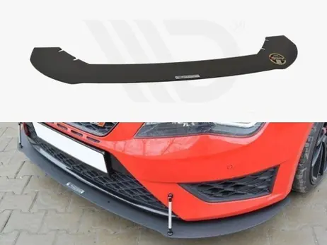 Maxton Design Front Racing Splitter Seat Leon Iii Cupra / Fr Best Price