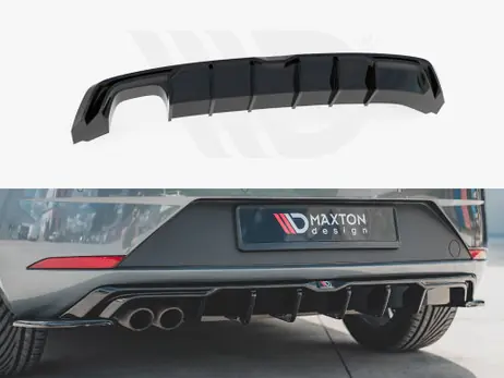 Final Sale Maxton Design Gloss Black Rear Valance Seat Leon Mk3 Fr Facelift (2017-2019)