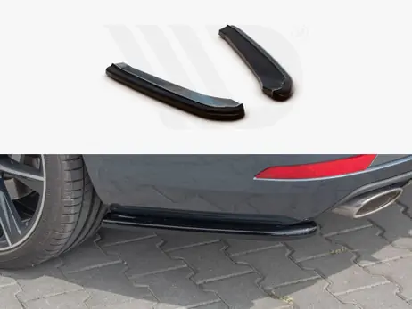 Flash Sale Maxton Design Gloss Black Rear Side Splitters V1 Seat Leon Mk 3.5 Cupra St (2017-)
