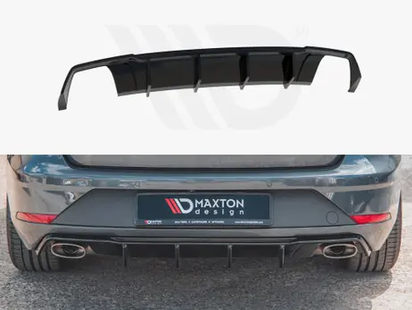 Maxton Design Gloss Black Rear Valance V2 Seat Leon Mk3.5 Cupra Estate (2017-2019) No Minimum Order