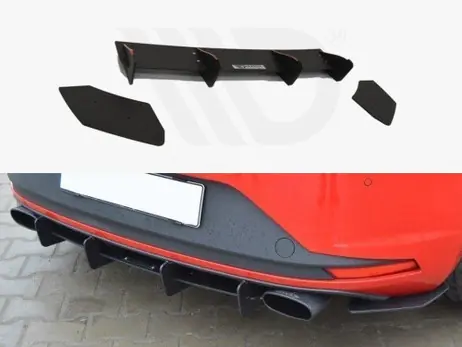 Maxton Design Seat Leon Iii Cupra Rear Diffuser Rear Side Splitters Buy Today