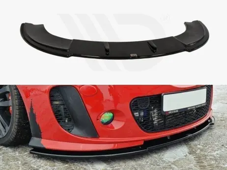 Genuine Maxton Design Gloss Black Front Splitter Seat Leon Mk2 Ms Design