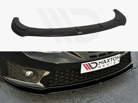 Fan Favorite Maxton Design Gloss Black Front Splitter V.1 Seat Leon Mk2 Cupra Fr (Facelift)