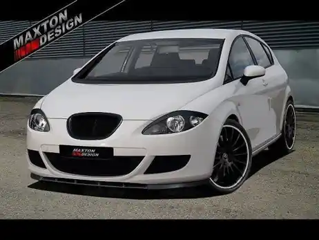 Exclusive Maxton Design Gloss Black Front Splitter Seat Leon Mk2 (Preface)