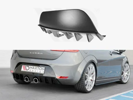 Mega Sale Maxton Design Gloss Black Rear Valance Seat Leon 2 Cupra/ Fr Facelift (2009-2012)