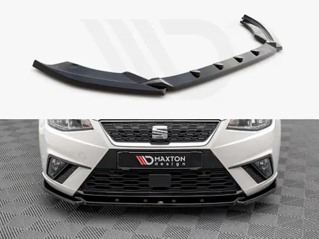 New Arrival Maxton Design Gloss Black Front Splitter V.2 Seat Ibiza 6F (2017-2021)