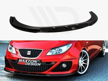 Maxton Design Gloss Black Front Splitter Seat Ibiza 4 Fr (6J) Preface Model Handmade