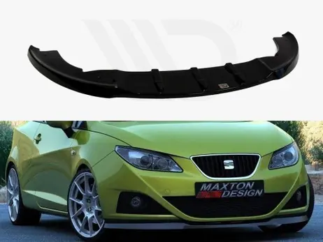 Modern Maxton Design Gloss Black Front Splitter Seat Ibiza 4 (6J) Preface Model
