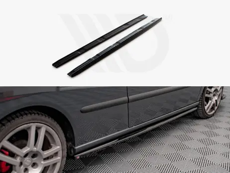 Maxton Design Gloss Black Side Skirts Diffusers Seat Ibiza Cupra Mk3 (2004-2008) Secure Checkout