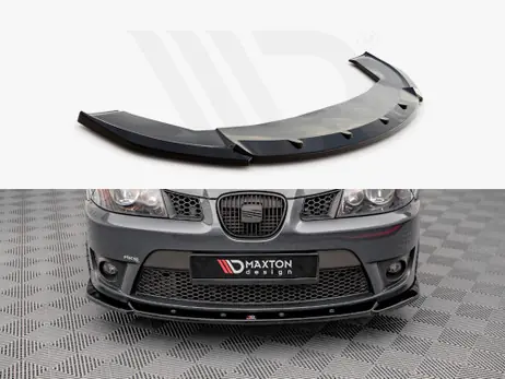 Maxton Design Gloss Black Front Splitter V.2 Seat Ibiza Cupra Mk3 (2004-2008) Shop Now