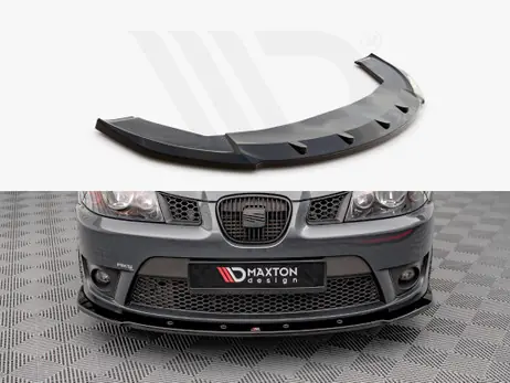Handmade Maxton Design Gloss Black Front Splitter V.1 Seat Ibiza Cupra Mk3 (2004-2008)