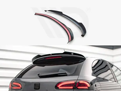 Fan Favorite Maxton Design Gloss Black Spoiler Cap Seat Ibiza Cupra Mk3 (2004-2008)
