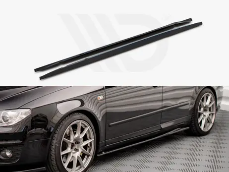 Maxton Design Gloss Black Side Skirts Diffusers Seat Exeo (2008-2013) Express Delivery