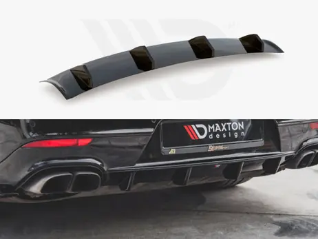 Super Sale Maxton Design Gloss Black Rear Valance Porsche Panamera Turbo 970 Facelift (2013-2016)
