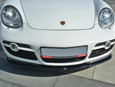 Maxton Design Gloss Black Front Splitter V.2 Porsche Cayman S 987C (2006-09) Best Choice