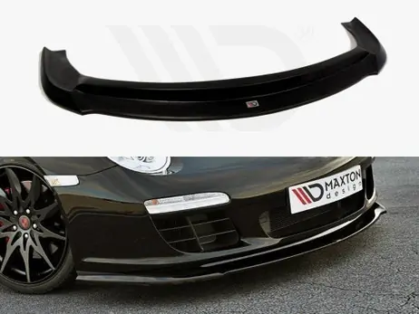Mega Sale Maxton Design Gloss Black Front Splitter Porsche 911 Carrera 997.2 Facelift (2009-11)