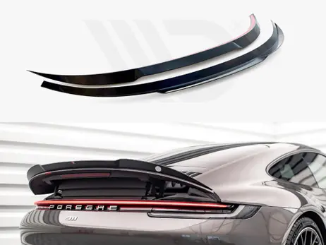 Mega Sale Maxton Design Gloss Black Spoiler Cap Porsche 911 Carrera 4S 992 (2019-)