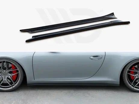 Maxton Design Gloss Black Side Skirts Splitters Porsche 911 Carrera 991 (2011-2016) Editor’s Pick